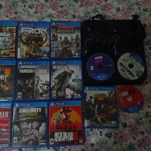Ps4 slim 1 tera 13 games